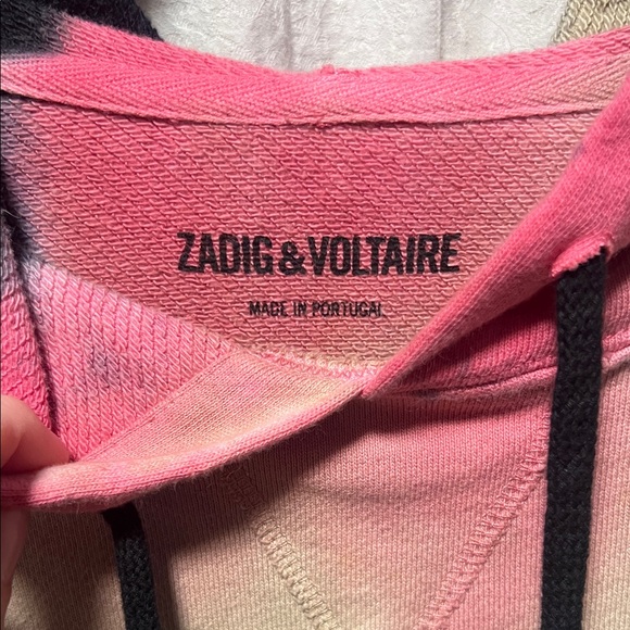 Zadig & Voltaire Pink and Black Hoodie - Picture 2 of 4